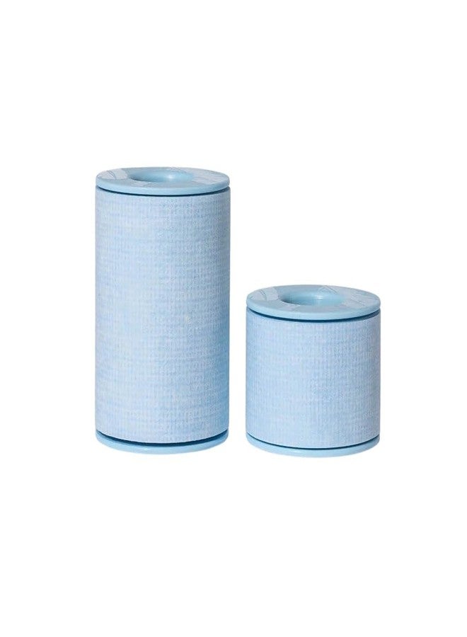Comfort Axis 3M Kind Removal Silicone Tape, Latex-Free, Blue Surgical Tape 1" and 2" Tape with Length of 5 1/2 Yards Combo Pack - Image 1